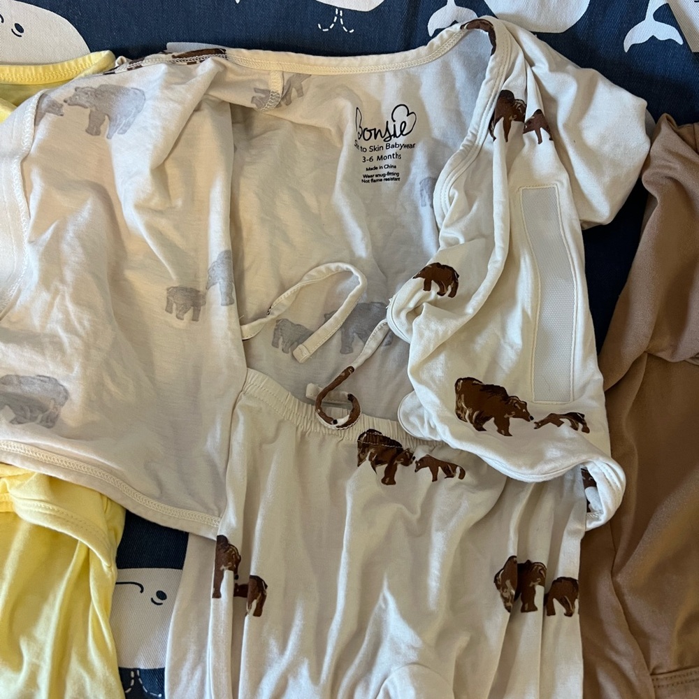 Lot of 3 Bonsie skin to skin baby clothes
